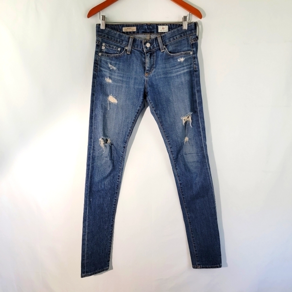 AG THE NIKKI Exclusively For Calypso Mid-rise Skinny Jeans Women Sz 25R